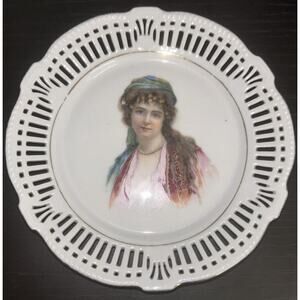 Beautiful RARE *GYPSY WOMEN* Joseph Schachtel made in Germany Porcelain Plate